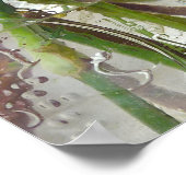 Metsjar met roos en wilde bloemen poster (Hoek)