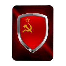 Mettalisch Embleem van de Sovietic Union