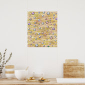 METTALISCHE VRUCHTEN LUXERY POSTER (Keuken)