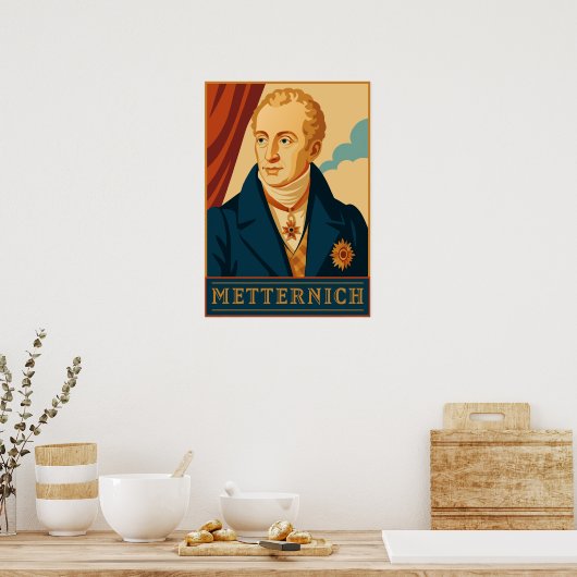 Metternich : Poster vintage moderne (Cuisine)