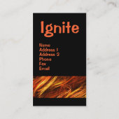 Mettez à feu le carte de visite (Dos)