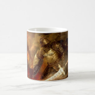 Mettez dessus l'armure de la tasse de guerrier de