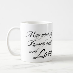 METTEZ EN FORME DE TASSE RUNNETH PLUS D'AVEC la