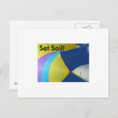 Mettez la voile ! Carte postale (Devant / Derrière)