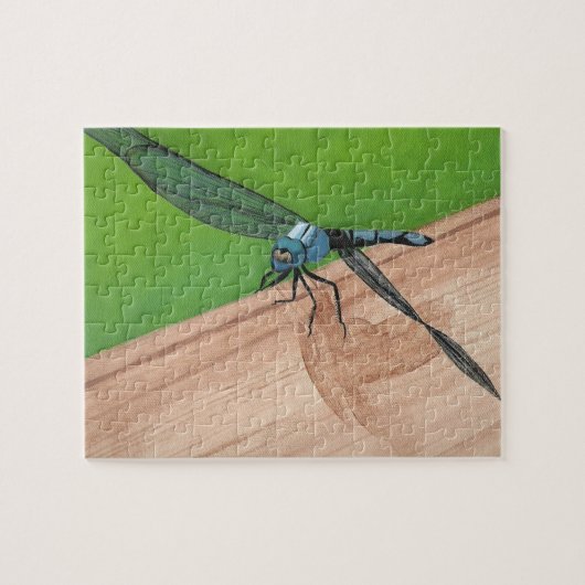 Mettez-le ensemble Blue Dragonfly sur un puzzle fe (Horizontal)