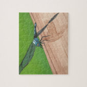 Mettez-le ensemble Blue Dragonfly sur un puzzle fe (Vertical)