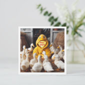 Mettez mon visage dans l'image, carte de canards e (Debout devant)