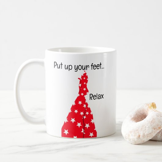 Mettez vos pieds vers le haut Relax Mug (Avec donut)