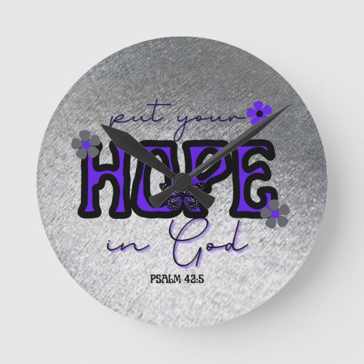 Mettez votre espoir en Dieu Horloge de la texture (Recto)