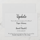 "Mettre à jour" Mariage date noir sur la carte gri (Devant / Derrière)