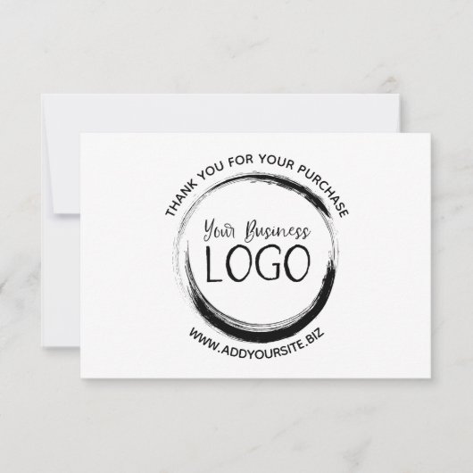 Mettre mon logo sur un Carte de remerciements (Devant)