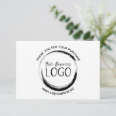 Mettre mon logo sur un Carte de remerciements (Debout devant)