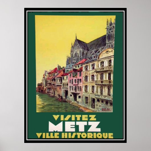 Metz France Vintage Poster (Voorkant)