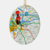 Metz, Frankrijk Keramisch Ornament (Rechts)