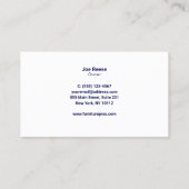 Meubelassemblage Visitekaartje (Achterkant)