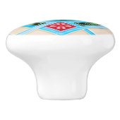 Meubelen voor sierdoeleinden, van rood of groen keramische knop (Zijkant)