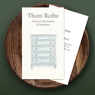 Meubelen voor stoffering en reparatie contactkaartje