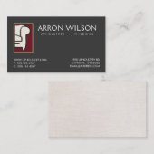 Meubles Upholsterer Canapé Logo Carte de visite (Devant / Derrière)