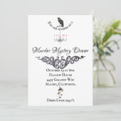 Meurtre Mystère Dîner Invitation (Debout devant)