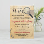 Meurtre Mystère Dîner Invitation de la fête (Debout devant)