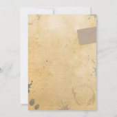 Meurtre Mystère Dîner Invitation de la fête (Dos)