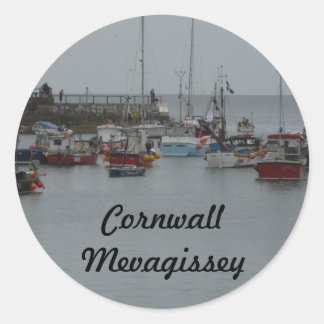 Mevagissey Harbour Ronde Sticker