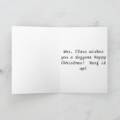 Mevr. Claus Kerstkaart Feestdagen Kaart (Binnen)