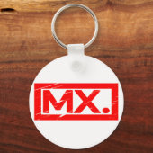 Mevr./Dhr. Stamp Sleutelhanger (Voorkant)