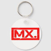 Mevr./Dhr. Stamp Sleutelhanger (Achterkant)