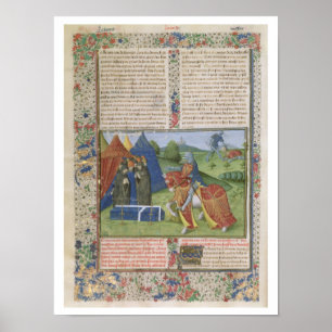 Mevrouw 115 f.425v Lancelot Killing Sir Agravain ( Poster