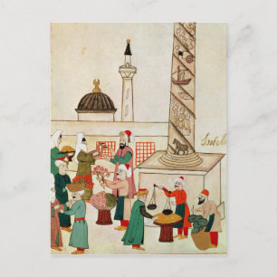 Mevrouw 1671 A Bazaar in Istanbul, c.1580 Briefkaart