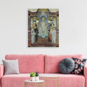 Mevrouw 501 St. Benedict (vellum) Canvas Afdruk (Insitu (Woonkamer))