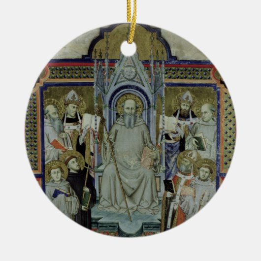 Mevrouw 501 St. Benedict (vellum) Keramisch Ornament (Voorkant)