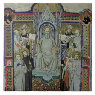 Mevrouw 501 St. Benedict (vellum) Tegeltje