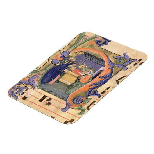 Mevrouw 571 f.6r Geschiedeniseerd initiaal "H" waa Magneet (Linkerzijde)