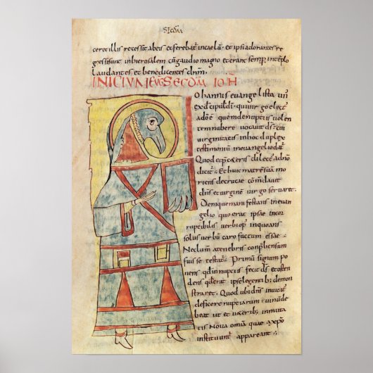 Mevrouw 8 f.95v St. John de Evangelist Poster (Voorkant)