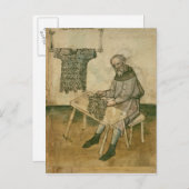 mevrouw Amb 3172 Armorer Making a Hauberk Briefkaart (Voorkant / Achterkant)