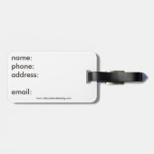 mevrouw Bagage label (Achterkant horizontaal)