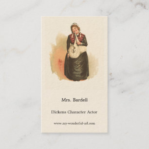 Mevrouw Bardell van Kyd - Dickens' The Pickwick Pa Visitekaartje