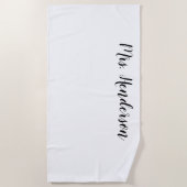 mevrouw Beach Towel Strandlaken (Voorkant)