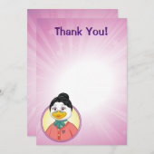 Mevrouw Birdy Bedankkaart (Voorkant / Achterkant)