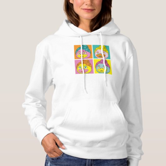 Mevrouw Birdy Pop Art Hoodie (Voorkant)
