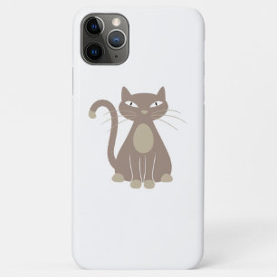 Mevrouw Brown Cat iPhone 11 Pro Max Hoesje