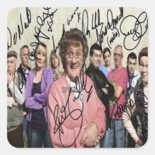 Mevrouw Browns Boys heeft getekend Vierkante Sticker
