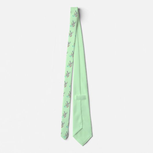 Mevrouw Butterfly, grafische illustratie Stropdas (Achterkant)