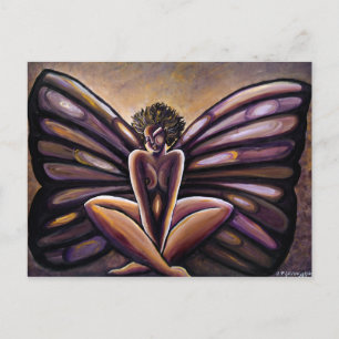 Mevrouw Butterfly III Briefkaart