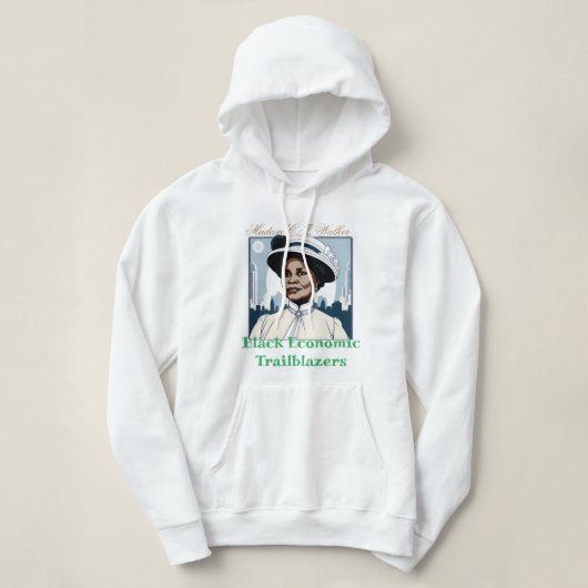 Mevrouw C.J. Walker - Black Economic Trailblazers Hoodie (Design voorkant)