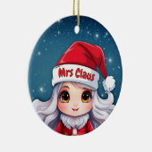 Mevrouw Claus 🤶🎄 Keramisch Ornament (Rechts)