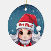 Mevrouw Claus 🤶🎄 Keramisch Ornament (Links)