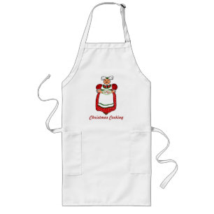 Mevrouw Claus kerstkoekjes Apron Lang Schort